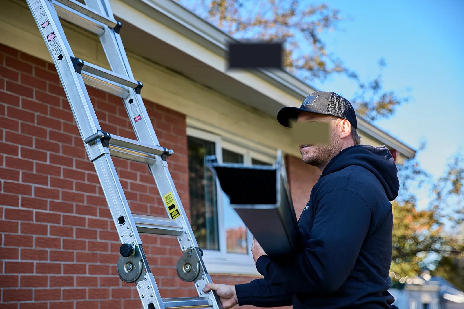 Seamless gutter run on a Jacksonville home — Golden Rule Exteriors, Jacksonville FL